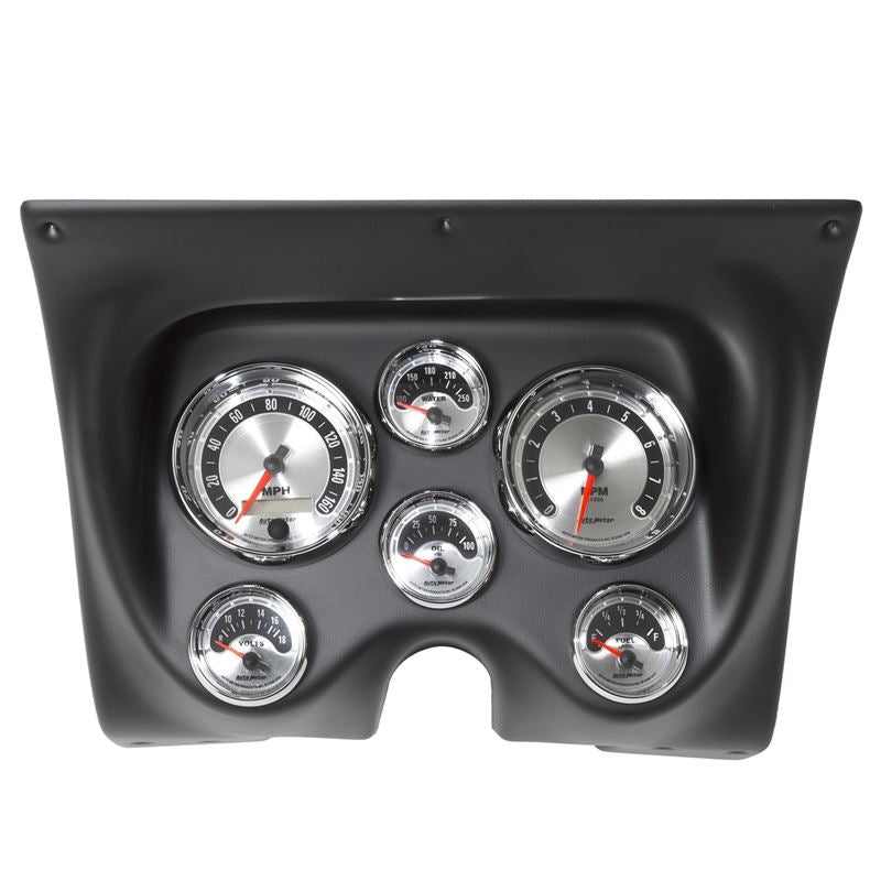 AutoMeter American Muscle Gauge Kit 6 Pc Camaro/Firebird 67-68 Tach/Mph/Fuel/Oilp/Wtmp/Volt (7020)