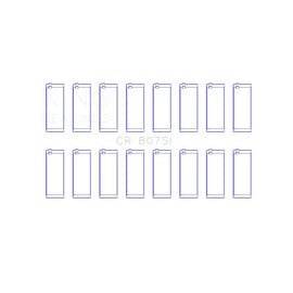 King Engine Bearings Connecting Rod Bearing Set for 1962-1968 Pontiac Strato-Chief (CR 807SI 040)