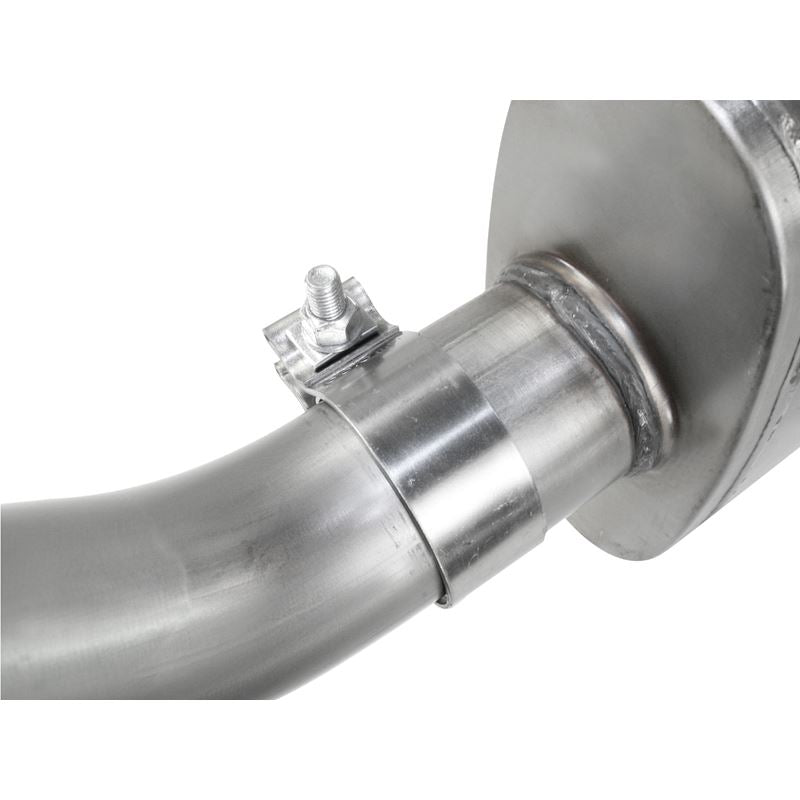 aFe ATLAS 2-1/2 IN Aluminized Steel Cat-Back Exhaust System w/ Muffler and Polish Tip (49-03042-1)