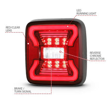 Load image into Gallery viewer, ANZO USA Tail Light Assembly LED Red/Clear Lens Pair (311295)