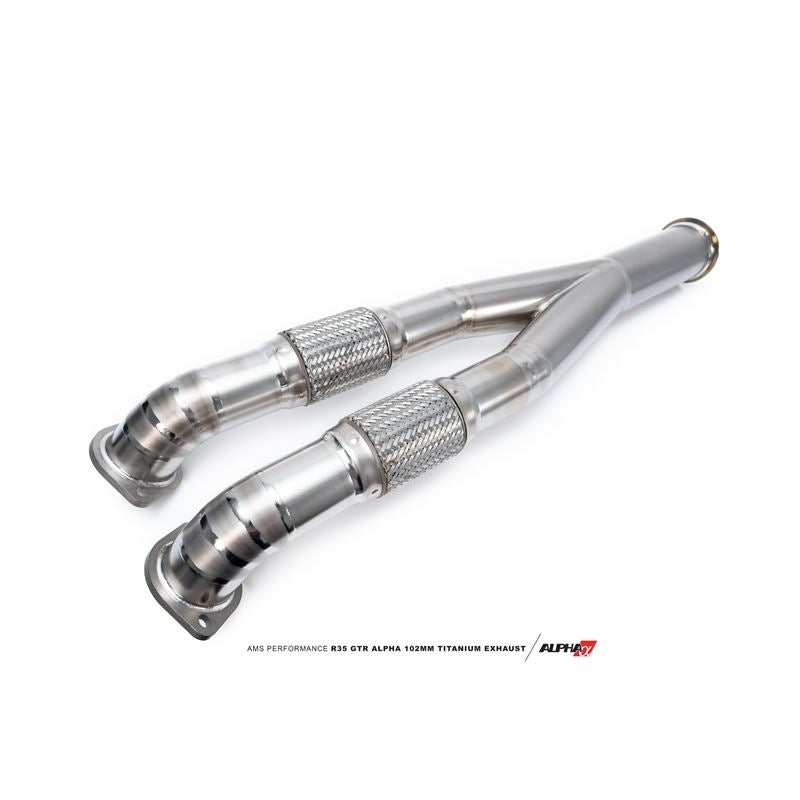 AMS Performance R35 GTR ALPHA 102mm Titanium Exhaust (ALP.07.05.0007-1)