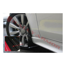 Load image into Gallery viewer, Rally Armor Black Mud Flap/Grey Logo for 2009-2015 Mitsubishi Lancer (MF8-UR-BLK/GRY)