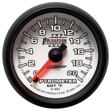 Load image into Gallery viewer, AutoMeter Phantom II 52.4mm Full Sweep Electronic 0-2000 Def F EGT/Pyrometer Gauge (7545)