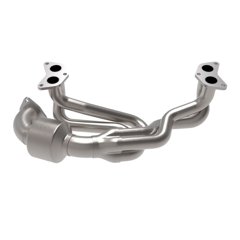 aFe Twisted Steel 304 Stainless Steel Header w/ Cat 13-19 Subaru Outback H4-2.4L (48-36804-HC)