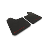 Rally Armor Universal - Black Mud Flap/Red Logo (MF12-UR-BLK-RD-LRT)