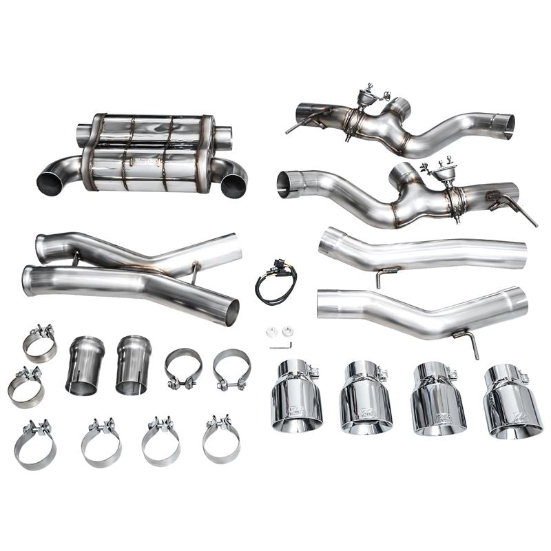 AWE Tuning SwitchPath Edition Exhaust Chrome Silver Tips for 23-24 BMW G87 M2 (3025-42487)