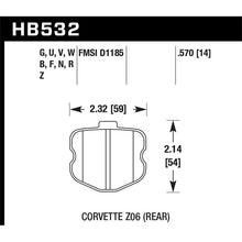 Load image into Gallery viewer, Hawk Performance Performance Ceramic Brake Pads (HB532Z.570)