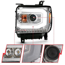 Load image into Gallery viewer, ANZO USA Projector Headlight Set, w/Plank Style Switchback, Chrome, Pair, (111488)