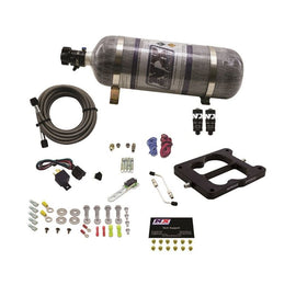 Nitrous Express Q-Jet/Holley Spread Bore Hitman Plus Nitrous Kit w/Composite Bottle (40081-12)