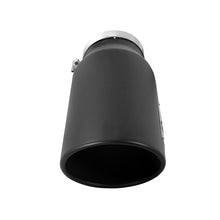 Load image into Gallery viewer, aFe MACH Force-Xp 409 Stainless Steel Clamp-on Exhaust Tip Black Left Side Exit (49T50702-B15)