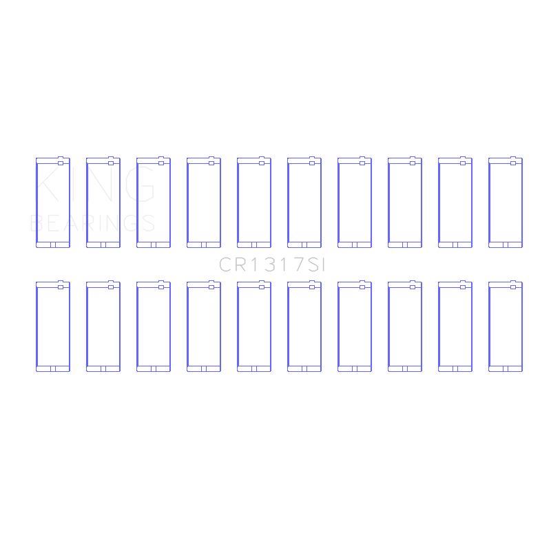 King Engine Bearings Connecting Rod Bearing Set (CR1317SI 020)