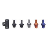 DeatschWerks Universal Venturi Siphon Jet 5/16in Hose Barb to 6AN ORB Female - Anodized Matte Black (6-03-0700)