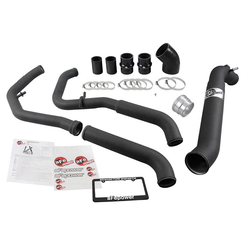 aFe BladeRunner Aluminum Hot and Cold Charge Pipe Kit Black (46-20204-B)