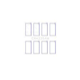 King Engine Bearings Connecting Rod Bearing Set for 2005-2008 Kia Sportage (CR4235AM)