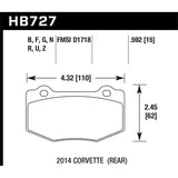 Hawk Performance Performance Ceramic Brake Pads (HB727Z.592)