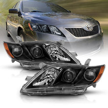 Load image into Gallery viewer, ANZO USA Projector Headlight Set, Black w/Amber, Pair, (121539)