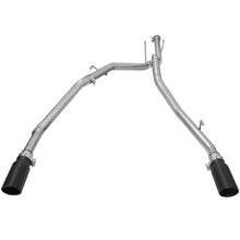 Load image into Gallery viewer, aFe Large Bore-HD 2-1/2in 409 Stainless Steel DPF-Back Exhaust System w/Black Tip (49-42041-B)