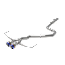 Load image into Gallery viewer, Takeda 3 IN to 2-1/2 IN 304 Stainless Steel Cat-Back Exhaust w/ Blue Flame Tip (49-37011-L)