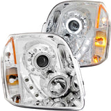 ANZO USA 2007-2014 Gmc Yukon Projector Headlights w/ Halo Chrome (CCFL) (111147)