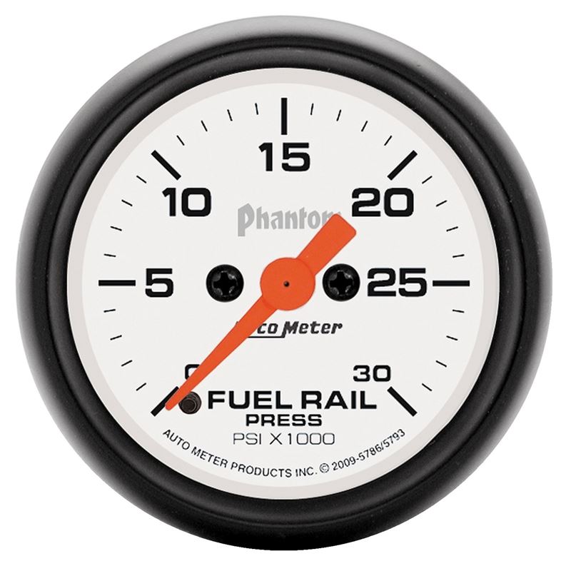 AutoMeter Phantom 2-1/16in 30K PSI Digital Stepper Motor Fuel Rail Pressure Gauge (5786)