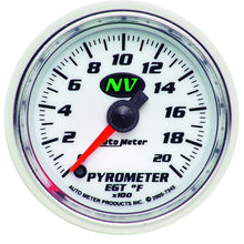 Load image into Gallery viewer, AutoMeter NV 52mm 0-2000 Deg F Digital Stepper Motor Pyrometer Gauge (7345)