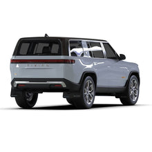 Load image into Gallery viewer, Rally Armor Black Mud Flap/Light Blue Logo for 2022-24 Rivian R1S (MF108-UR-BLK-ABL)