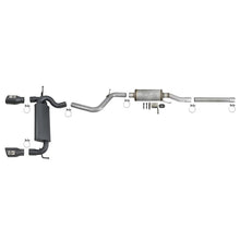 Load image into Gallery viewer, aFe Rebel Series 2-1/2 IN 409 Stainless Steel Cat-Back Exhaust System w/ Black Tips (49-48062-B)