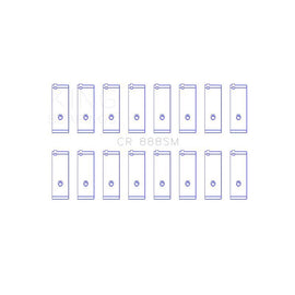 King Engine Bearings Connecting Rod Bearing Set for 1998-2007 Toyota Land Cruiser (CR 888SM)