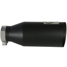 Load image into Gallery viewer, aFe MACH Force-Xp 409 Stainless Steel Clamp-on Exhaust Tip Black (49-92023-B)