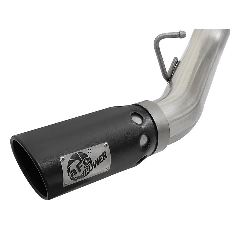 aFe ATLAS 4 IN Aluminized Steel DPF-Back Exhaust System w/ Black Tip (49-04086-B)