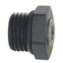 Load image into Gallery viewer, DeatschWerks 6AN ORB Male Plug Fitting with 1/8in NPT Gauge Port - Anodized Matte Black (6-02-0730-B)