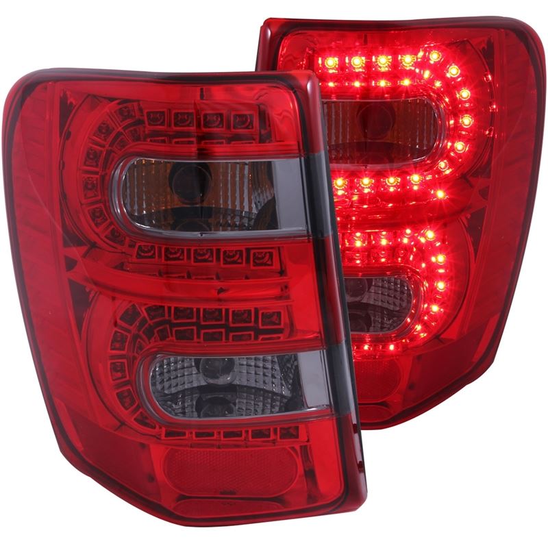 ANZO USA 1999-2004 Jeep Grand Cherokee LED Taillights Red/Smoke (311180)