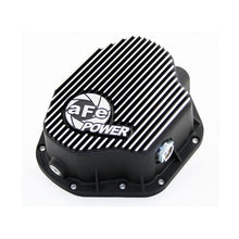 Load image into Gallery viewer, aFe Pro Series Rear Differential Cover Black w/ Machined Fins (46-70032)