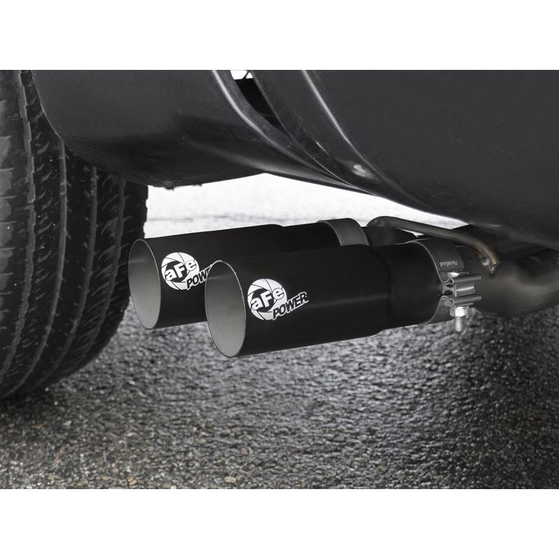 aFe Rebel Series 3 IN 409 Stainless Steel Cat-Back Exhaust System w/Black Tips (49-46124-B)