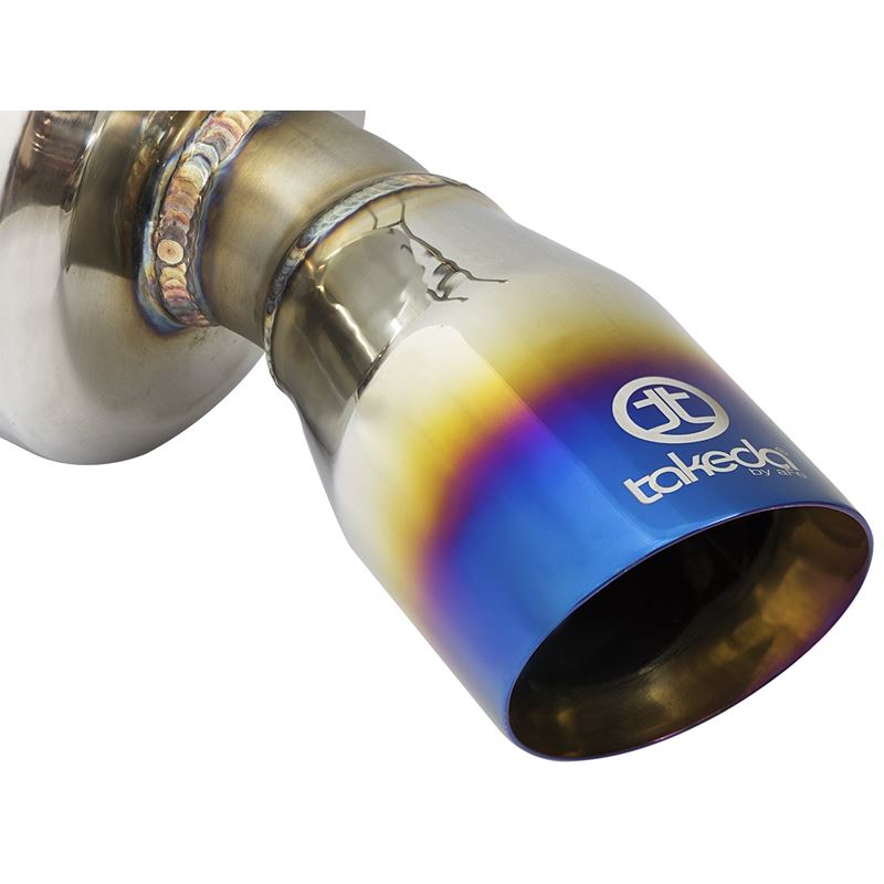 Takeda 304 Stainless Steel Cat-Back Exhaust w/ Blue Flame Tip (49-36615-L)