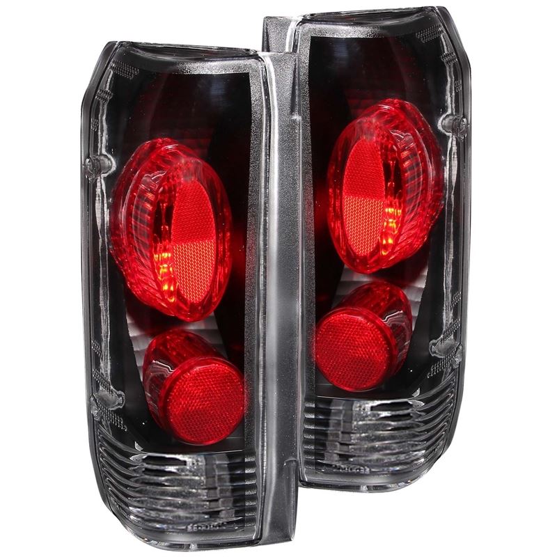 ANZO USA 1989-1996 Ford F-150 Taillights Black (211062)