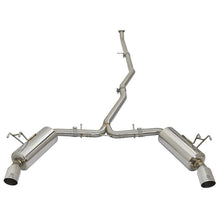 Load image into Gallery viewer, Takeda 2-1/4 to 2-1/2in 304 Stainless Steel Cat-Back Exhaust w/Polished Tips (49-36615-P)