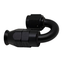 Load image into Gallery viewer, DeatschWerks 6AN Female Swivel 180-Degree Hose End PTFE (Incl Olive Insert) - Anodized Matte Black(6-02-0853-B)