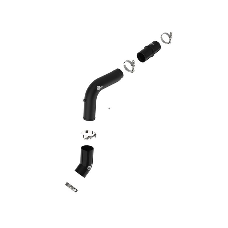 aFe 19-23 RAM Diesel L6-6.7L BladeRunner 3.5 IN Aluminum Hot Charge Pipe - Black (46-20618-B)