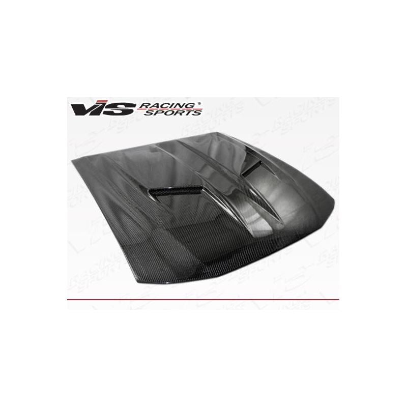 VIS Racing Stalker 2 Style Black Carbon Fiber Hood (99FDMUS2DSTK2-010C)