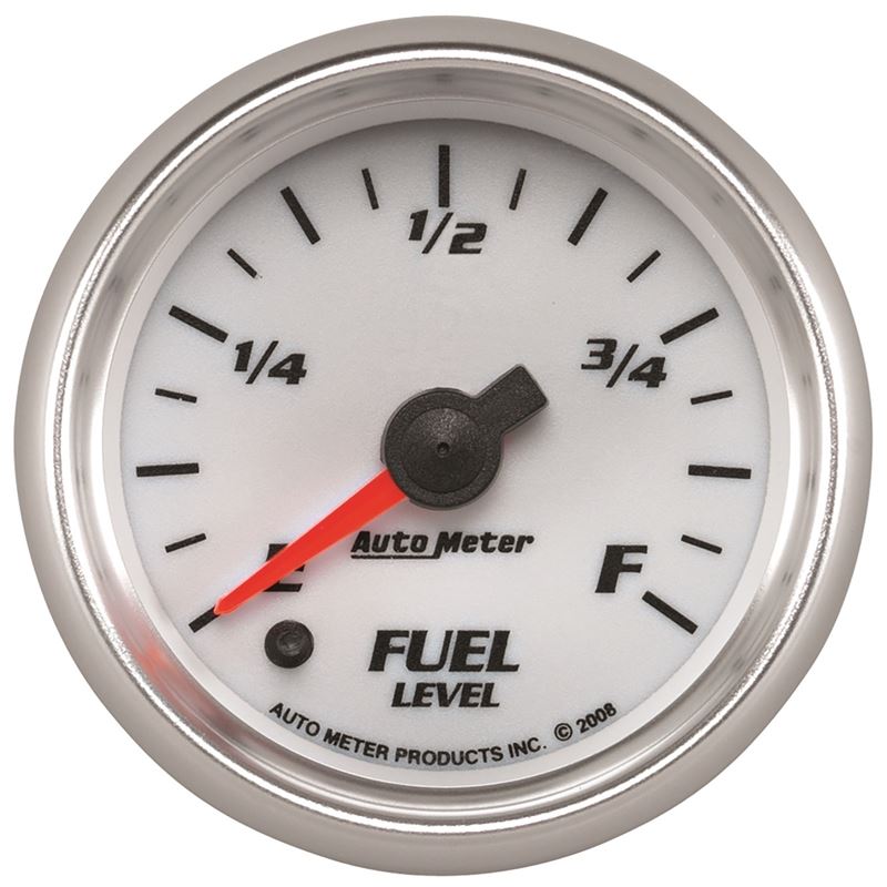 AutoMeter Pro-Cycle Gauge Fuel Level 2 1/16in 0-280 Programmable White (19709)