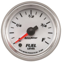 Load image into Gallery viewer, AutoMeter Pro-Cycle Gauge Fuel Level 2 1/16in 0-280 Programmable White (19709)