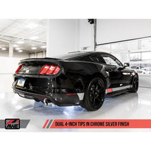 Load image into Gallery viewer, AWE Tuning Touring Edition Cat-back Exhaust for S550 Mustang GT - Dual Tip - Chrome Silver Tips (3015-32084)