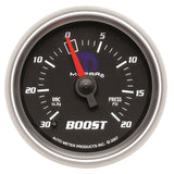 AutoMeter Mopar 52.4mm 30 Hg/20 PSI Vacuum/Boost Gauge (880012)