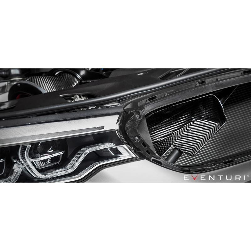 Eventuri BMW F90 M5/ F92 M8 - Black Carbon Intake with shroud set - V2 (EVE-F9XM5M8-CF-INT)