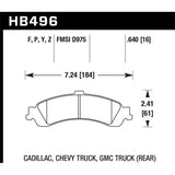 Hawk Performance Performance Ceramic Brake Pads (HB496Z.640)