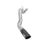 aFe ATLAS 5 IN Aluminized Steel DPF-Back Exhaust System w/Black Tip (49-04081-B)