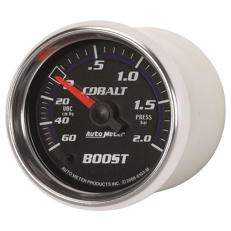 AutoMeter Cobalt 52mm 2 BAR Mechanical Boost Gauge (6103-M)