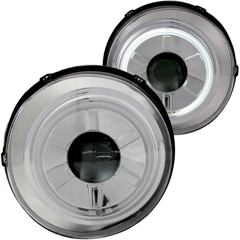 ANZO USA 2007-2013 Toyota Fj Cruiser Projector Headlights w/ Halo Chrome (111115)