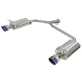 Takeda 2-1/4 IN to 1-3/4 IN 304 Stainless Steel Axle-Back Exhaust w/ Black Tips (49-36604-L)